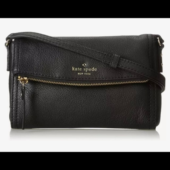 kate spade new york Cobble Hill Mini Carson Cross-Body Handbag Black New - Picture 1 of 3